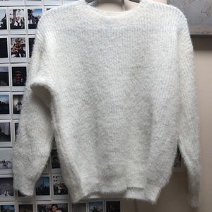 Fuzzy knit sweater